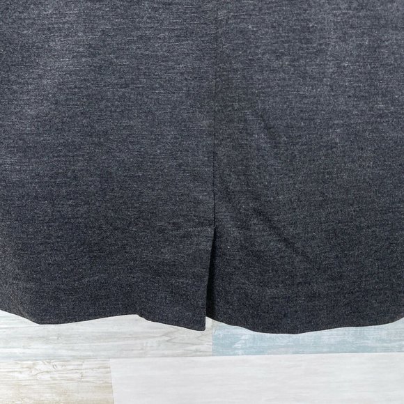 Banana Republic Seamed Ponte Sheath Dress Gray Lined Stretch Career Womens 4 - Picture 6 of 9